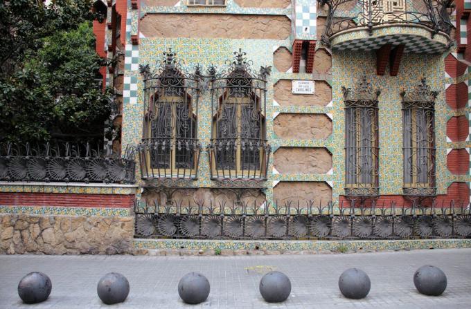 Casa Vicens Antoni Gaudí v Barcelone v Španielsku