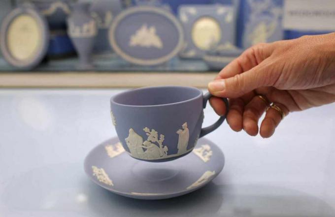 Jasper ware Wedgwood Blue Teacup