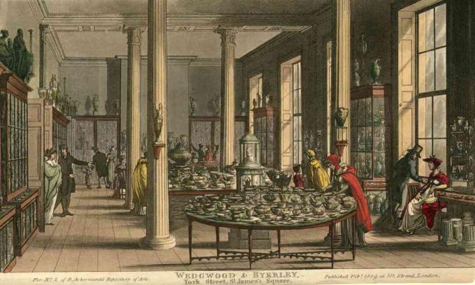 Wedgwood a Bryerly Showroom, Londýn 1809