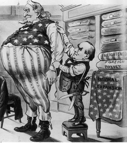 Karikatúra o americkom expanzionizme, 1900
