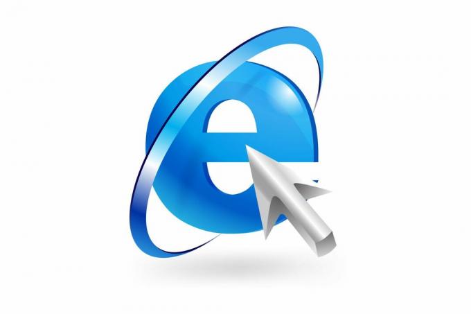 Ilustrácia symbolu „e“ a šípky
