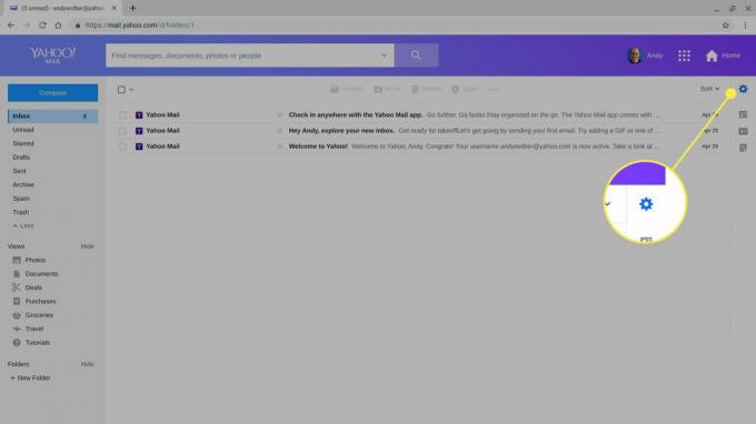 Nastavenia v aplikácii Yahoo Mail