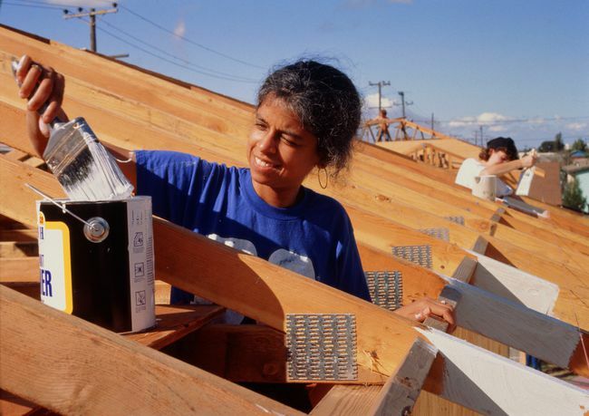 „Habitat for Humanity“ je dobrovoľnícky projekt, ktorý sa snaží poskytnúť domovy pre rodiny v núdzi.