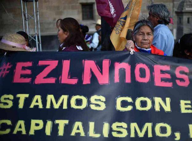 Zapatisti protestujú na projekte prezidenta Maya Lópeza Obradora
