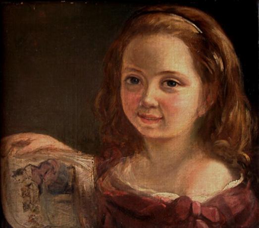 Ada Byron (Ada Lovelace), sedemročná, autor Alfred d'Orsay, 1822.