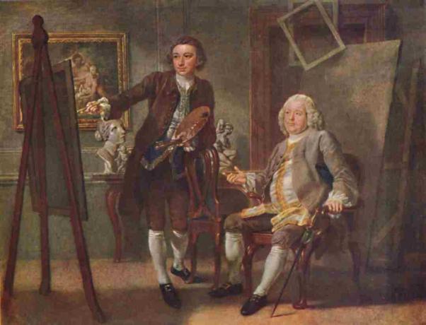 Robert Walpole prvý gróf z Orfordu Kg v ateliéri Františka Haymana Ra Circa 1748-1750