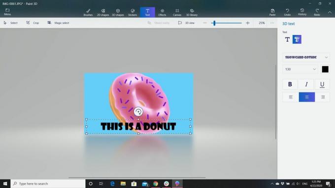 Program Paint 3D umožňuje pridať text k miniatúre