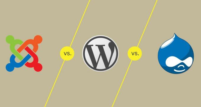Joomla vs. Wordpress vs. Drupal