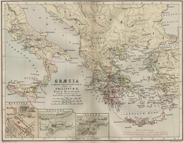 Mapa starovekého Grécka