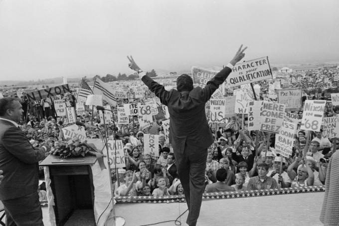 Richard Nixon vedie kampaň v roku 1968