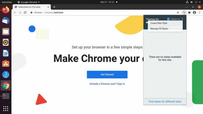 Štýlové možnosti prehliadača Google Chrome