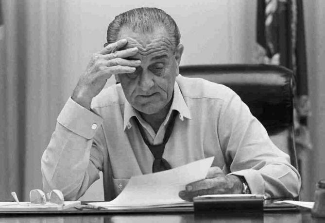 Fotografia Lyndona Johnsona v roku 1968