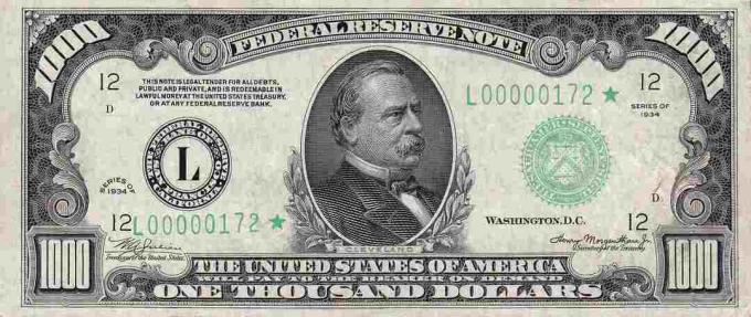 1 000 dolárov Bill