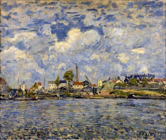 Albert sisley seine v point du jour