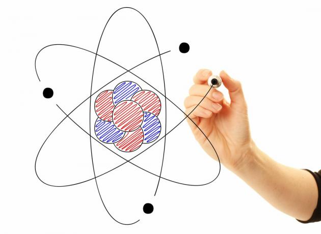 Tri hlavné subatomické častice atómu sú protóny, neutróny a elektróny.