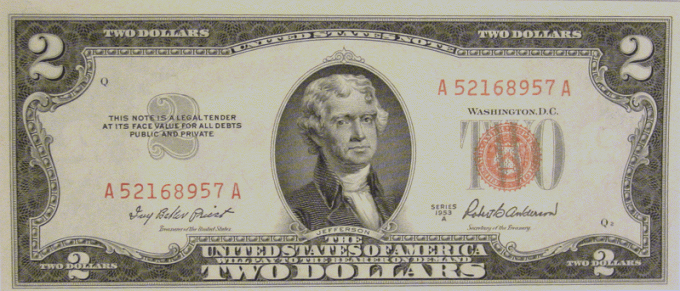 2 doláre