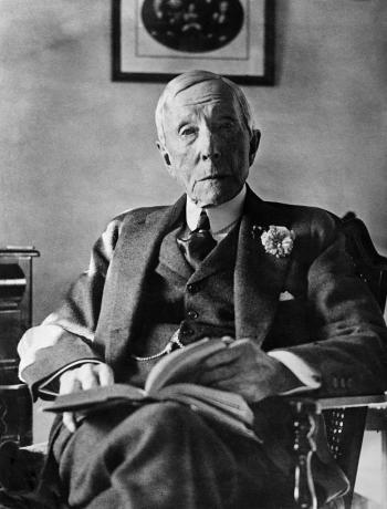 Circa 1930: Americký priemyselník, John Davison Rockefeller (1839 - 1937)