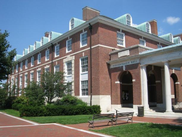 Mergenthaler Hall na univerzite Johns Hopkins University