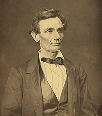 Abrahám Lincoln v roku 1860